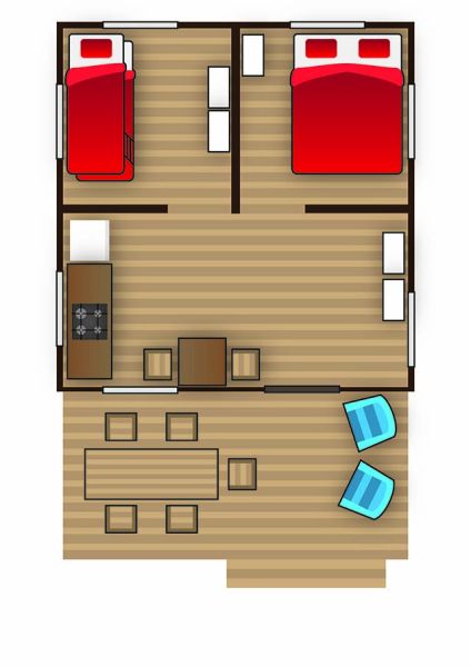 plattegrond safaritent cosy