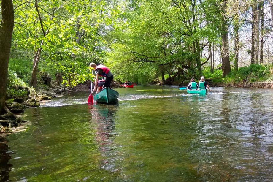 Kanoën op de Creuse bij glamping in Frankrijk