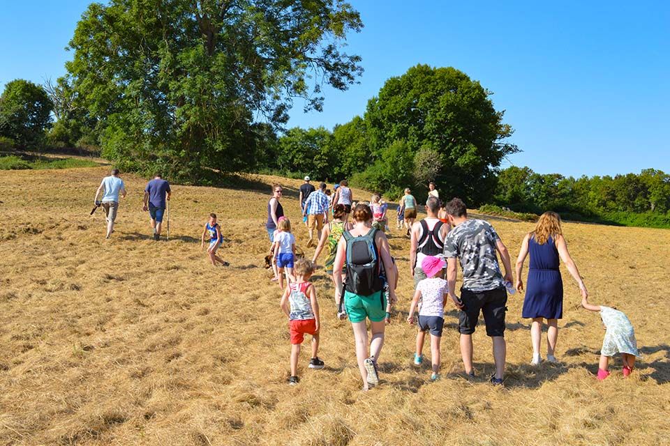 wandelen door de vallei